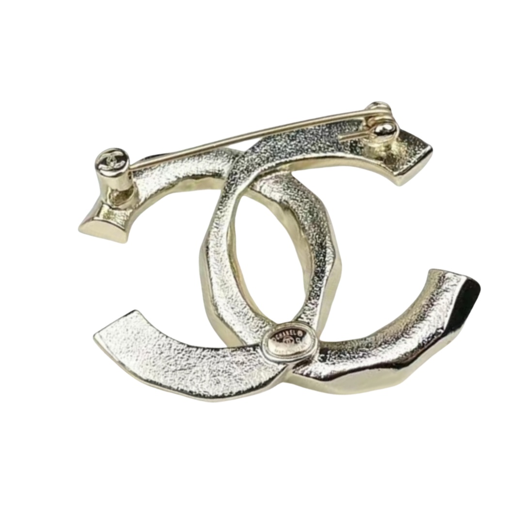 BCB312 24S metal crystal CC brooch - ccjewelryacc