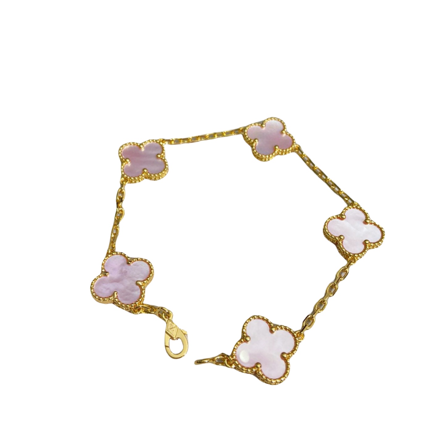 VCS030 Four leaf cover Bracelet 5 motifs Gold/Rose gold/White gold - ccjewelryacc