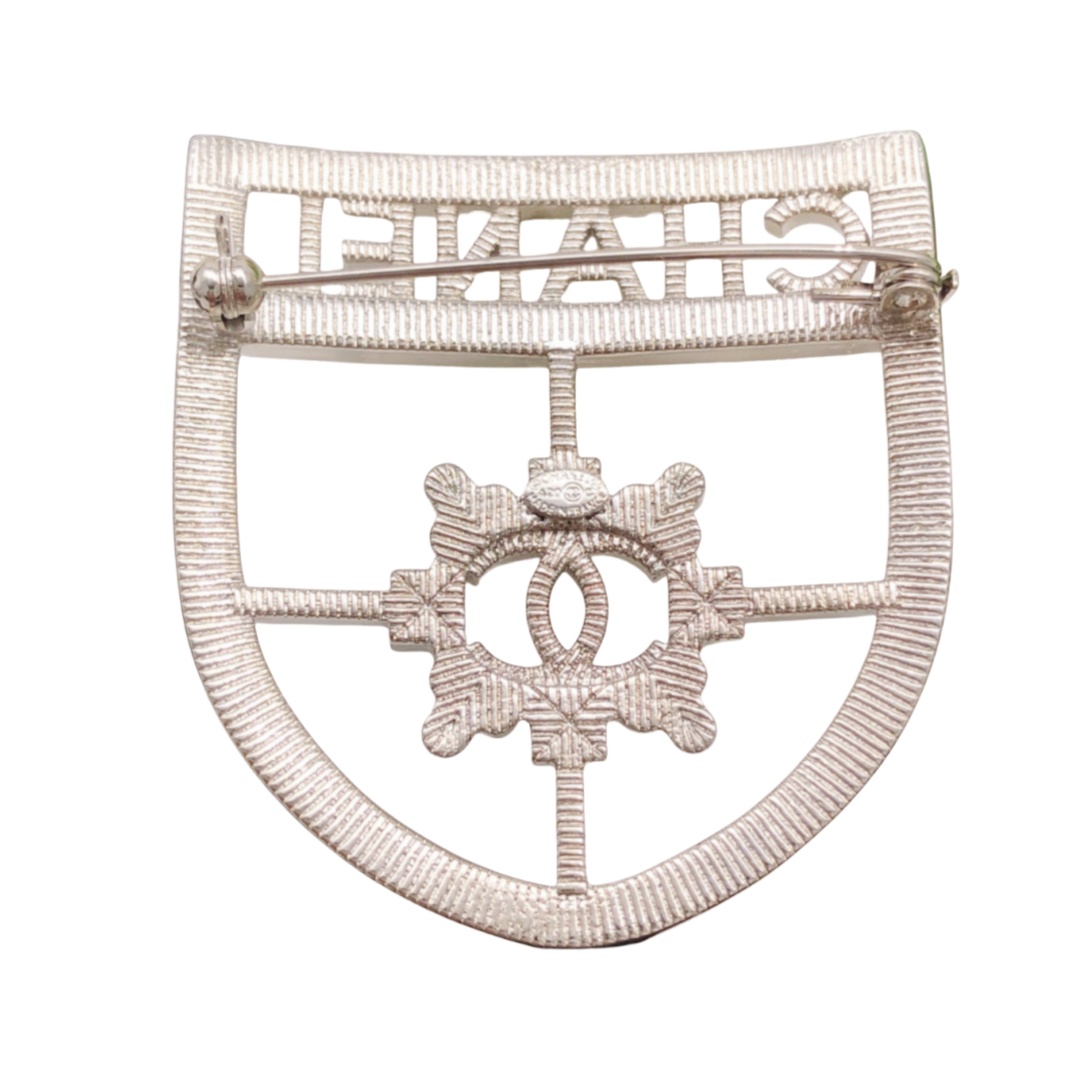 BCB006 CC crystal shield brooch - ccjewelryacc