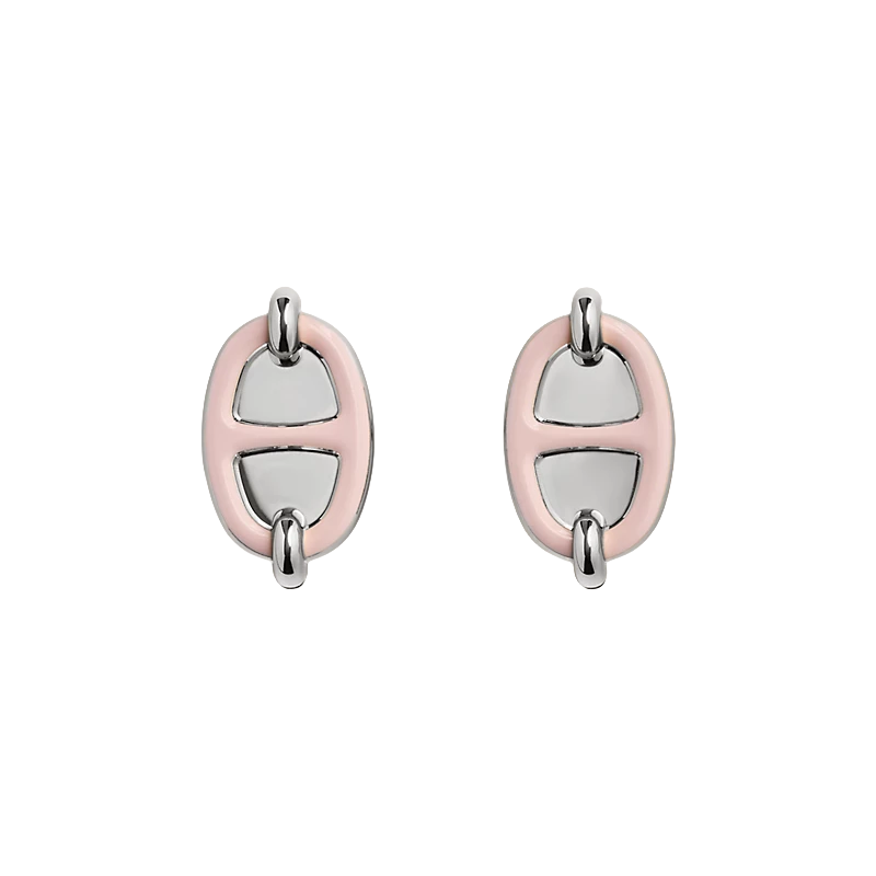 HMES005 Mini Maillon earrings S925 Sterling silver - ccjewelryacc