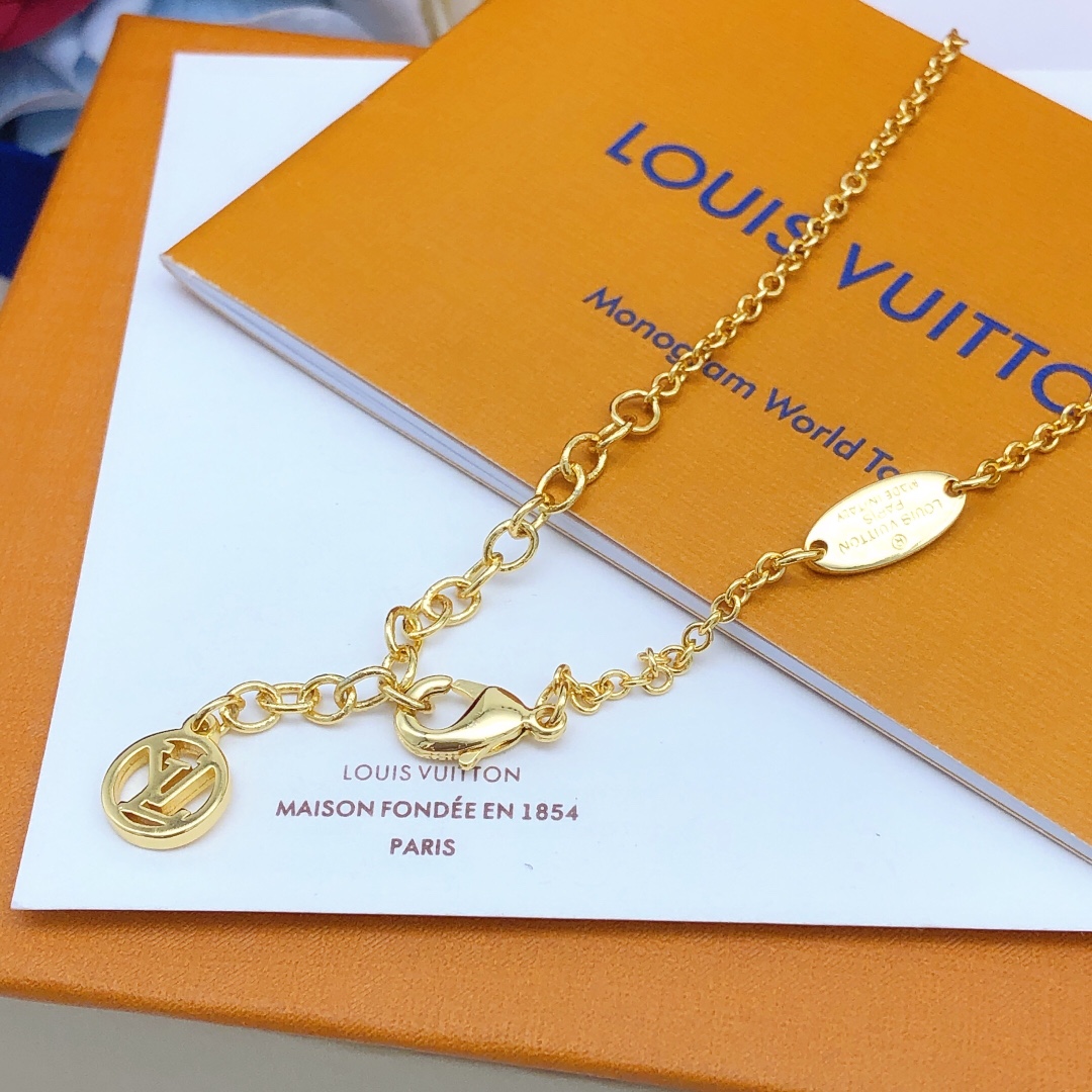 LVN019 LV iconic pearls pendant necklace - ccjewelryacc