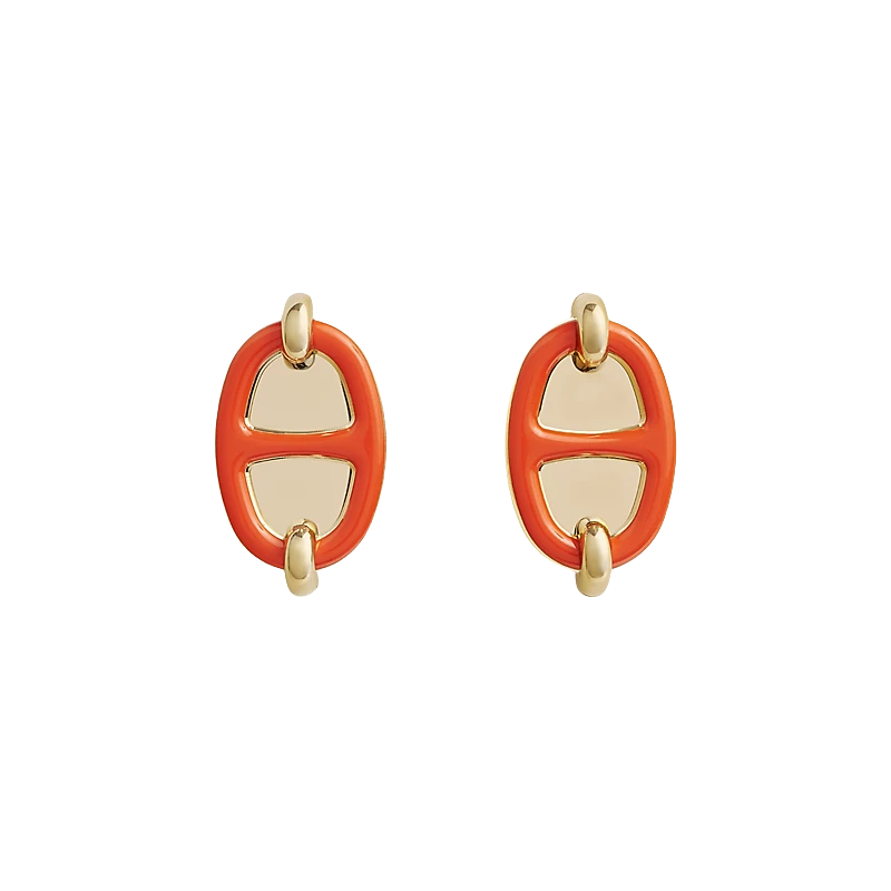 HMES005 Mini Maillon earrings S925 Sterling silver - ccjewelryacc