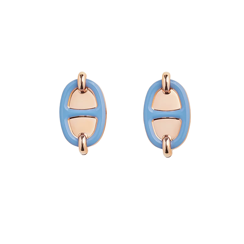 HMES005 Mini Maillon earrings S925 Sterling silver - ccjewelryacc
