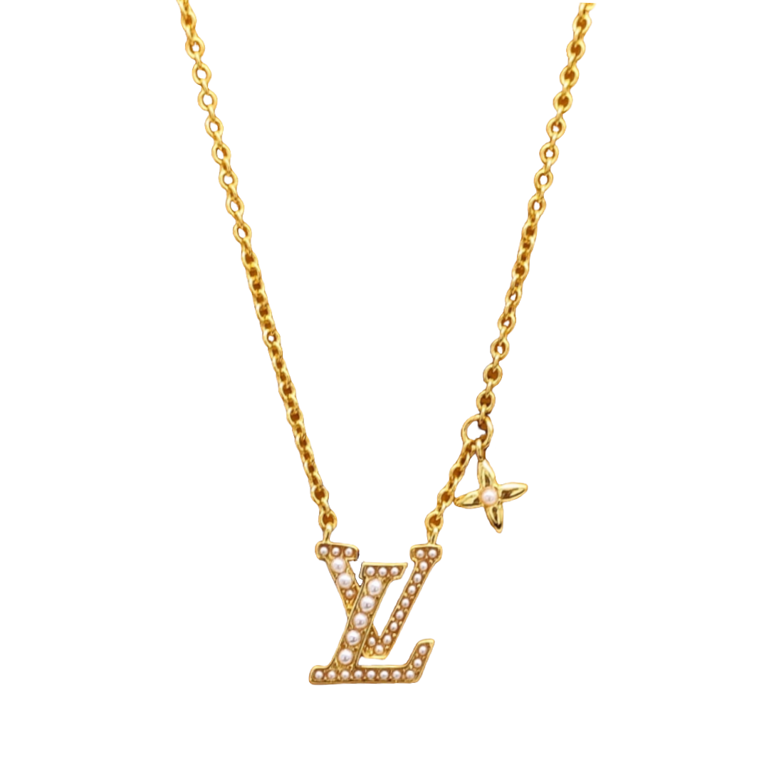 LVN019 LV iconic pearls pendant necklace - ccjewelryacc