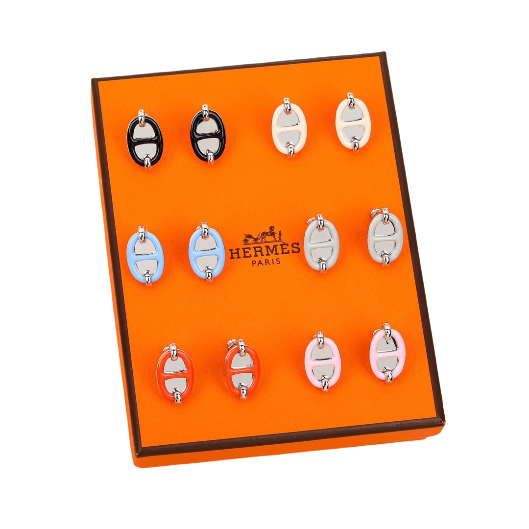 HMES005 Mini Maillon earrings S925 Sterling silver - ccjewelryacc