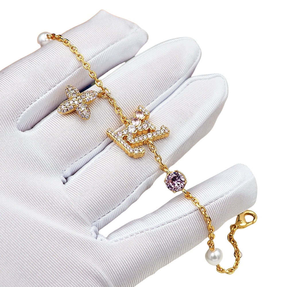 Luxury Full crystal LV Iconic Trésor bracelet - ccjewelryacc