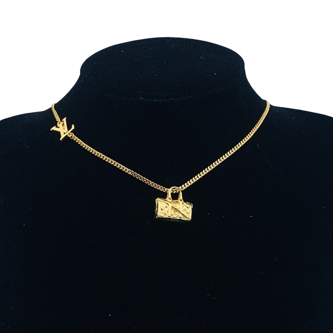 LVN088 Metal ICONS Bag pendant necklace M00914 - ccjewelryacc