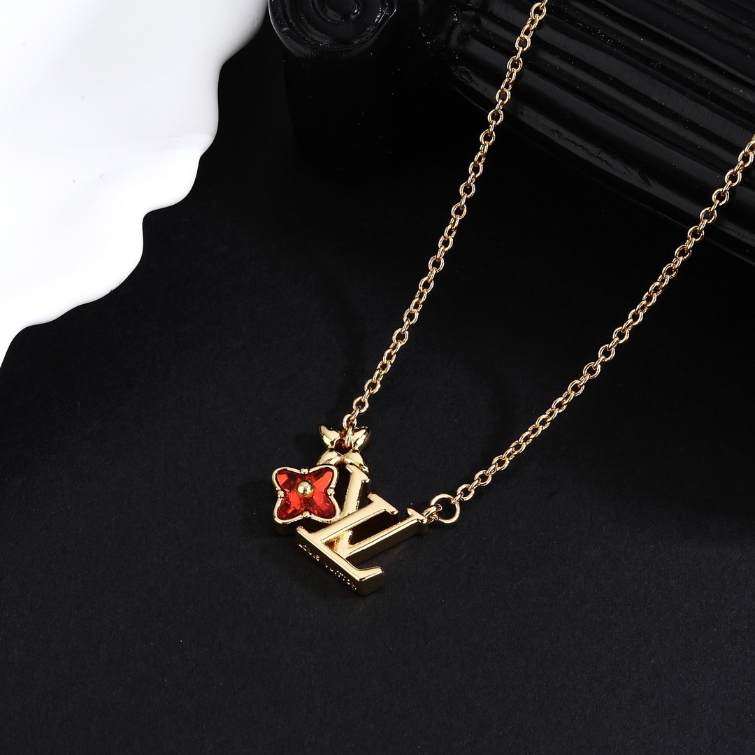 LVN092  LV M00783 Loulougram Necklace - ccjewelryacc