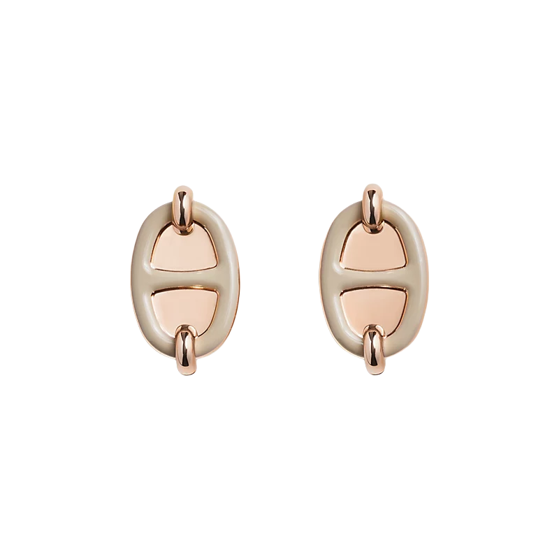 HMES005 Mini Maillon earrings S925 Sterling silver - ccjewelryacc
