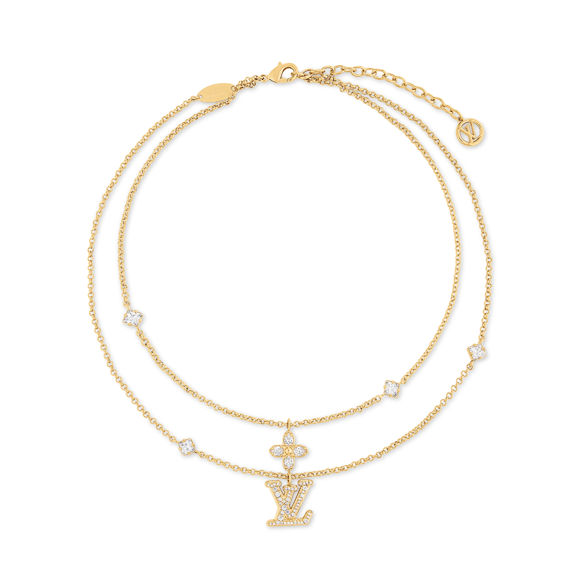 LVN063 M01845 Lady LV Necklace - ccjewelryacc