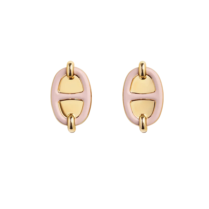 HMES005 Mini Maillon earrings S925 Sterling silver - ccjewelryacc