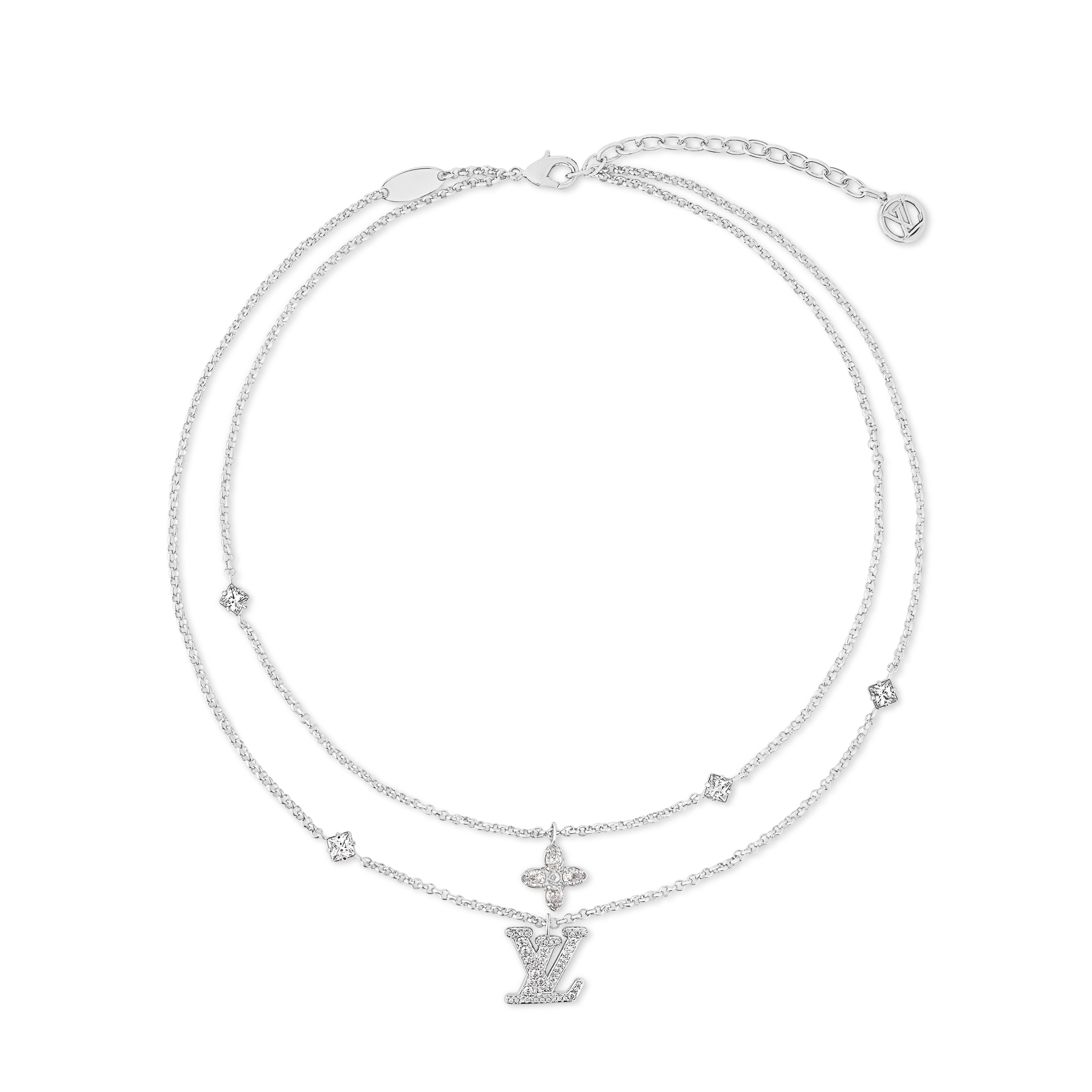 LVN063 M01845 Lady LV Necklace - ccjewelryacc