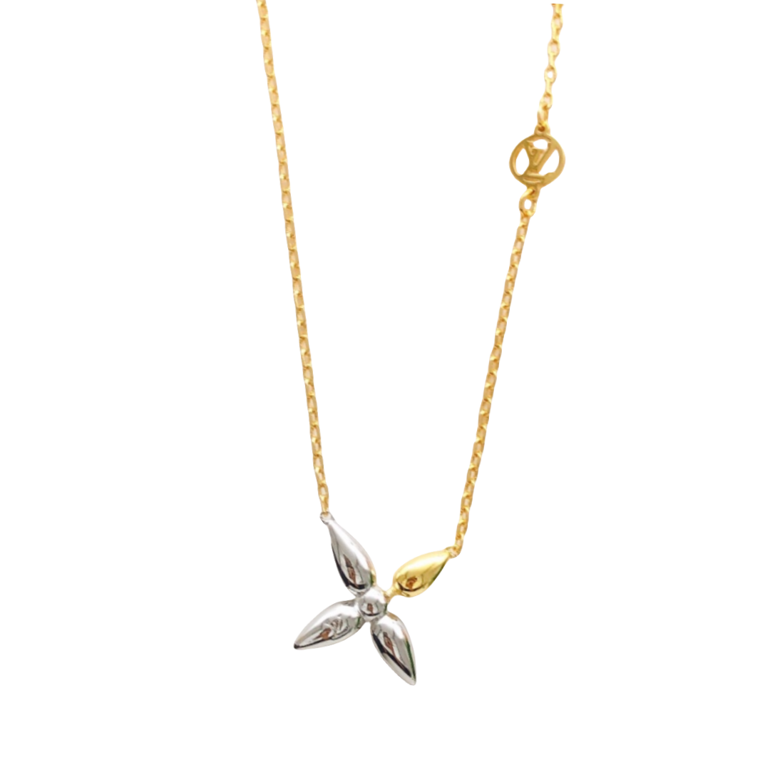 LVN105 Louis Vuitton  Metal Louisette Necklace Gold - ccjewelryacc