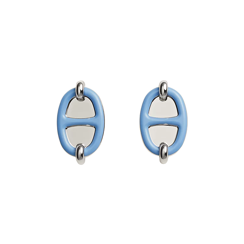 HMES005 Mini Maillon earrings S925 Sterling silver - ccjewelryacc