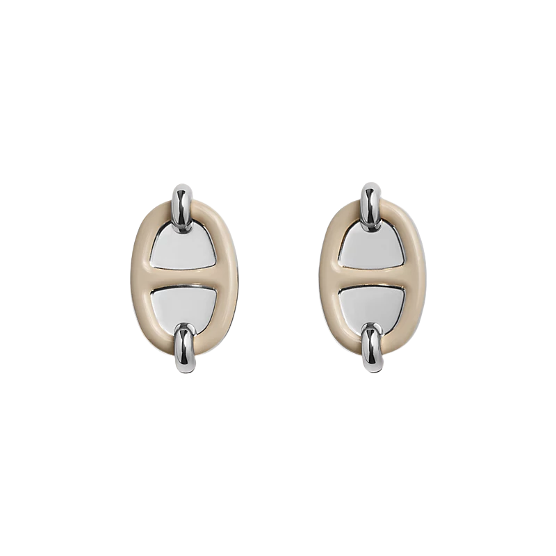 HMES005 Mini Maillon earrings S925 Sterling silver - ccjewelryacc