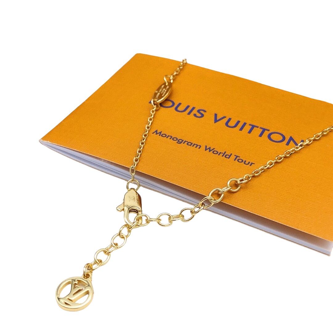 LVN107 LV Bag pendant necklace - ccjewelryacc