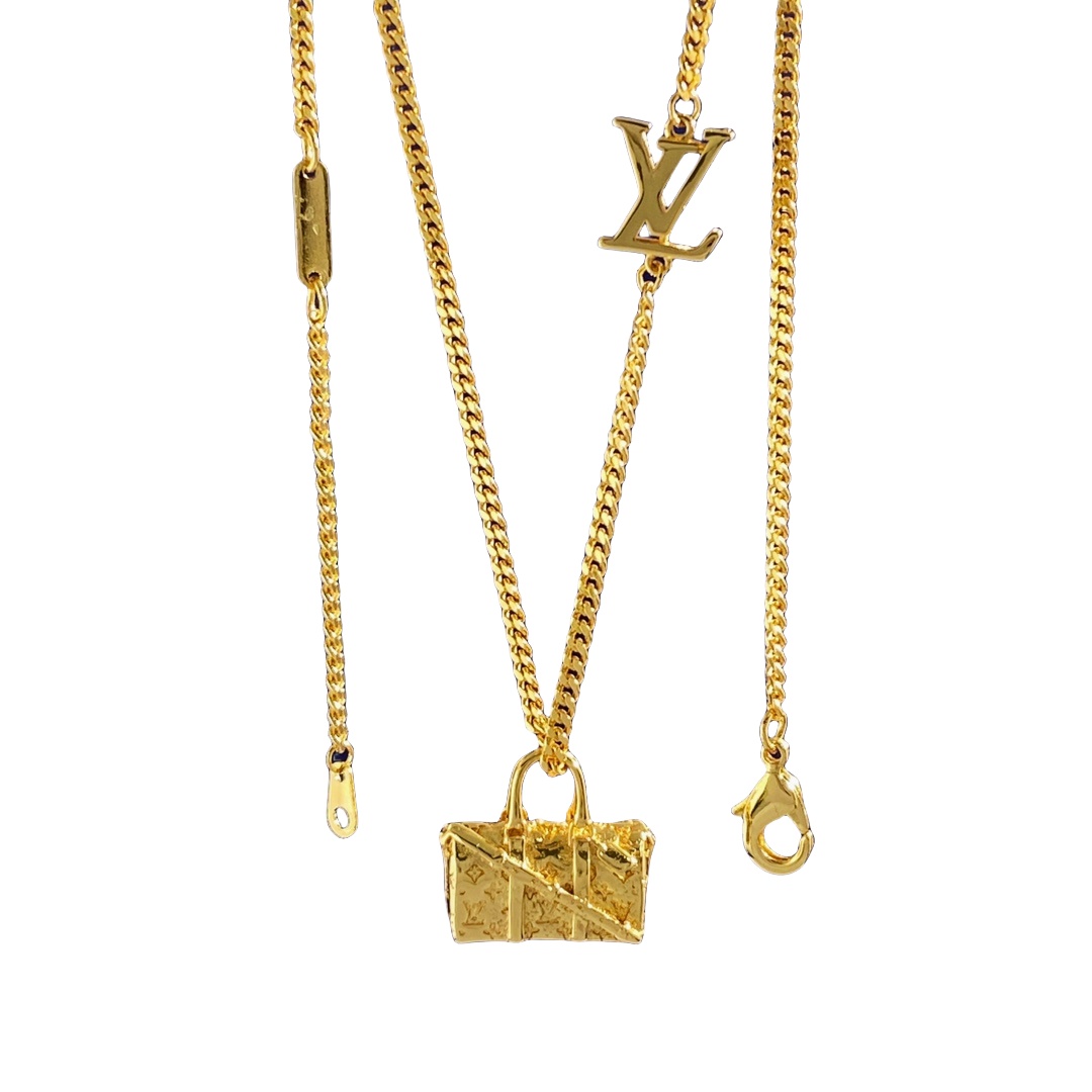 LVN088 Metal ICONS Bag pendant necklace M00914 - ccjewelryacc