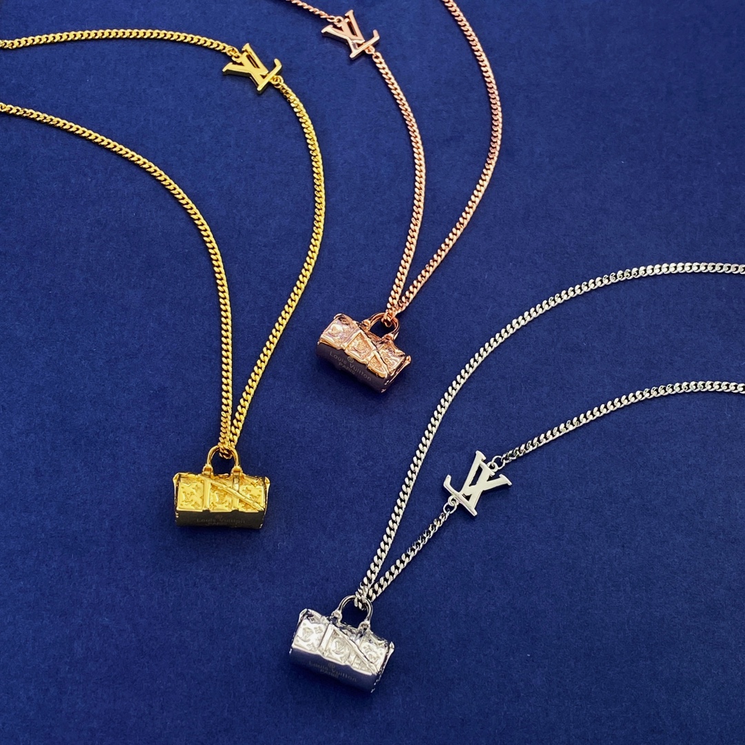 LVN088 Metal ICONS Bag pendant necklace M00914 - ccjewelryacc