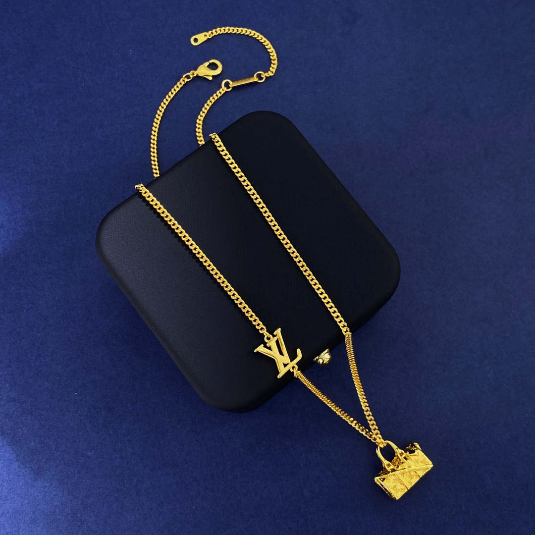 LVN088 Metal ICONS Bag pendant necklace M00914 - ccjewelryacc