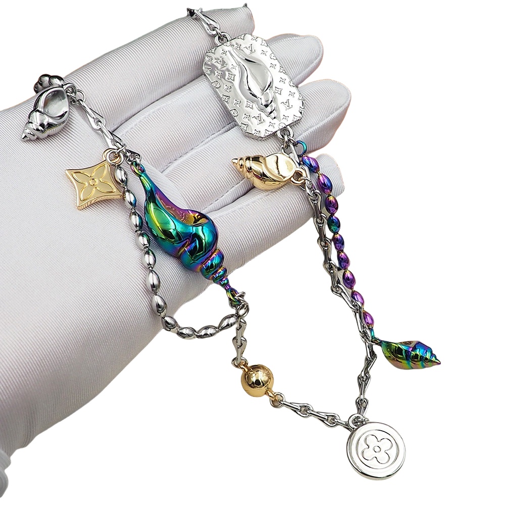 LVN023 M01488 LV Shell choker necklace - ccjewelryacc