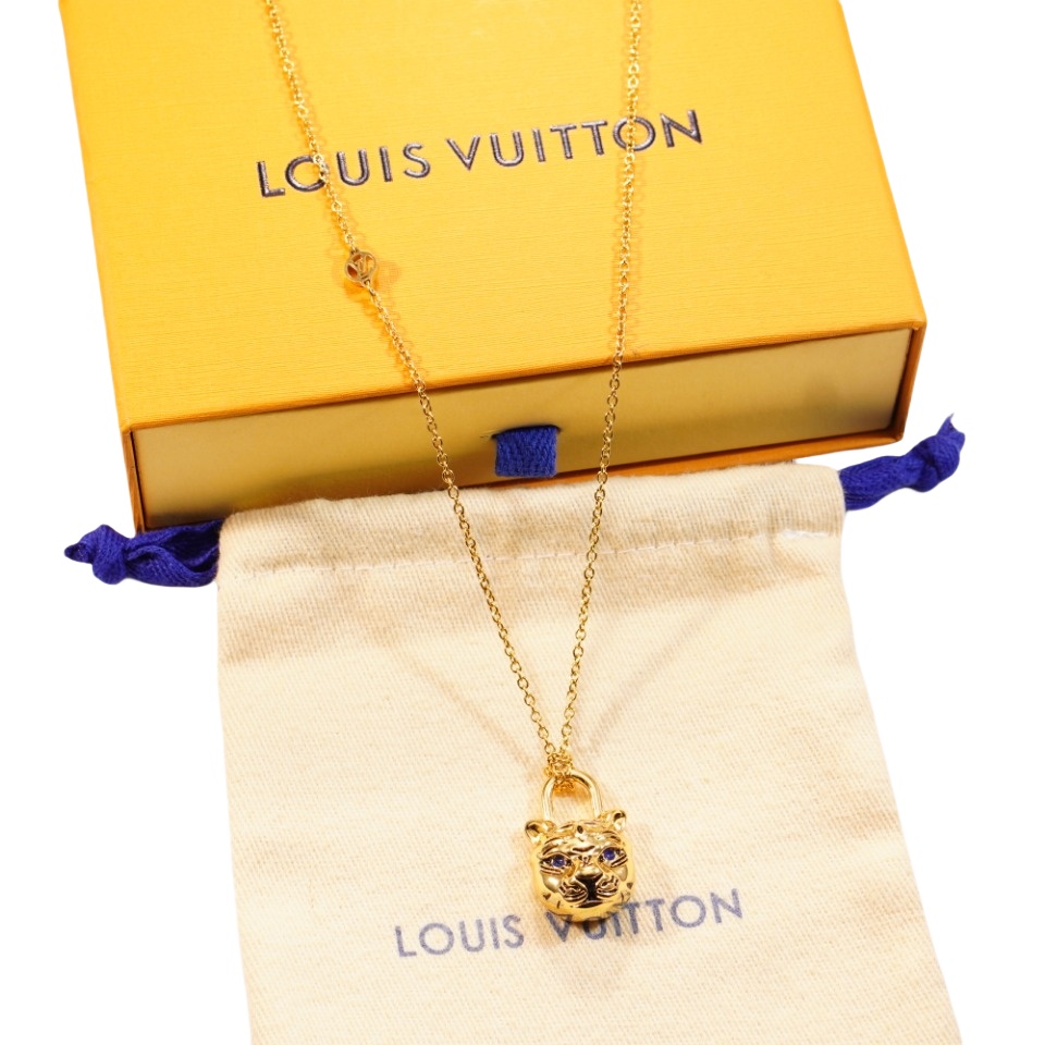 LVN057  My LV Tiger Necklace M00595 - ccjewelryacc