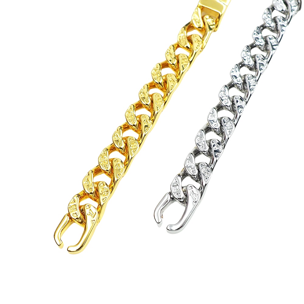 LVS014 Metal Vuitton signature bracelet for men women - ccjewelryacc