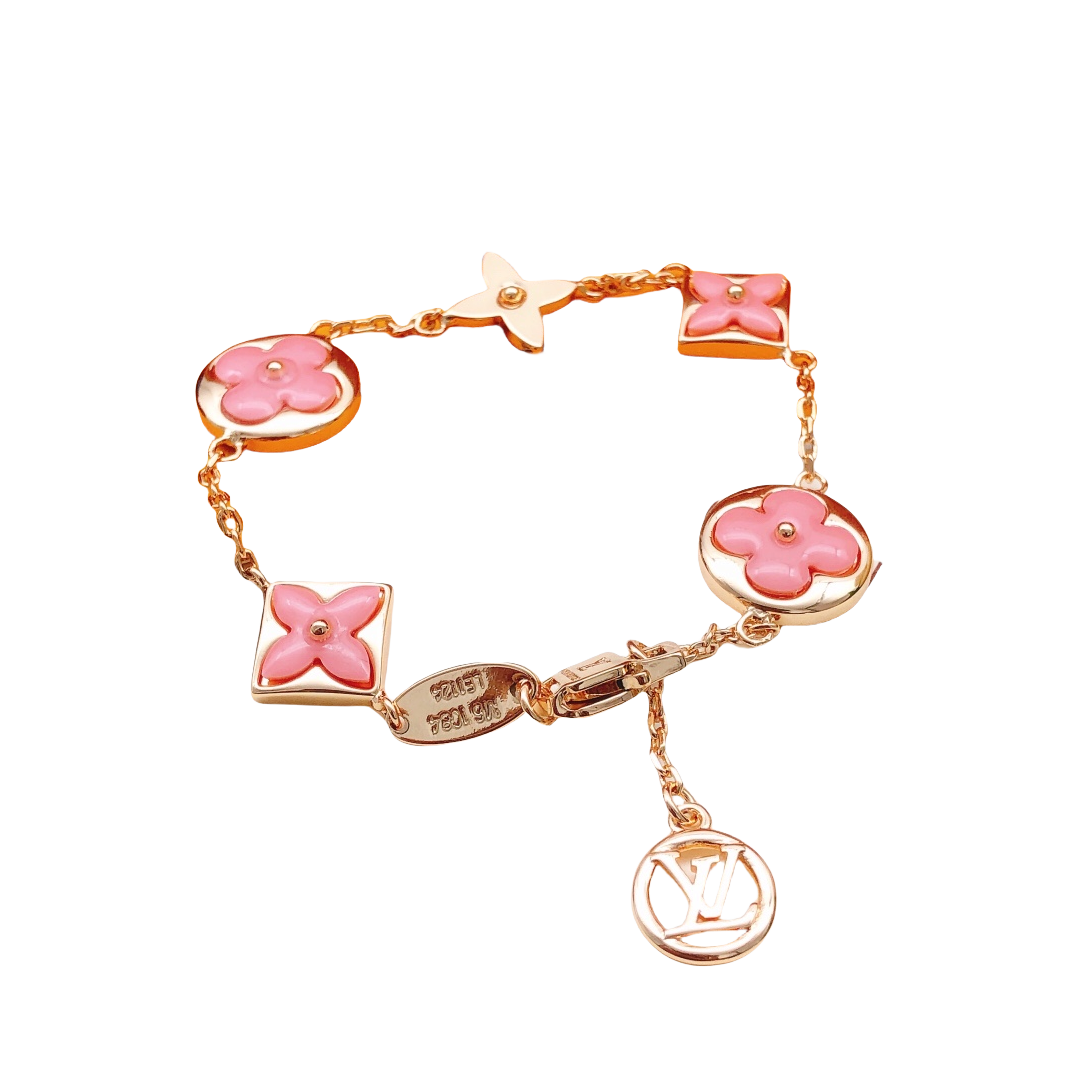 LVS013 Q95596 Color Blossom BB Multi-Motifs Bracelet 5 MOTIFS - ccjewelryacc