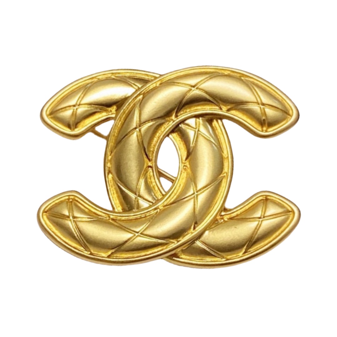 BCB003 Vintage Gold CC birdcage brooch - ccjewelryacc