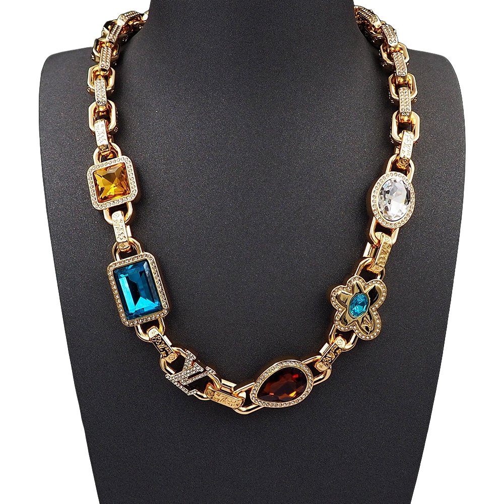 LVN005 M01875 Paradise Stone Necklace - ccjewelryacc