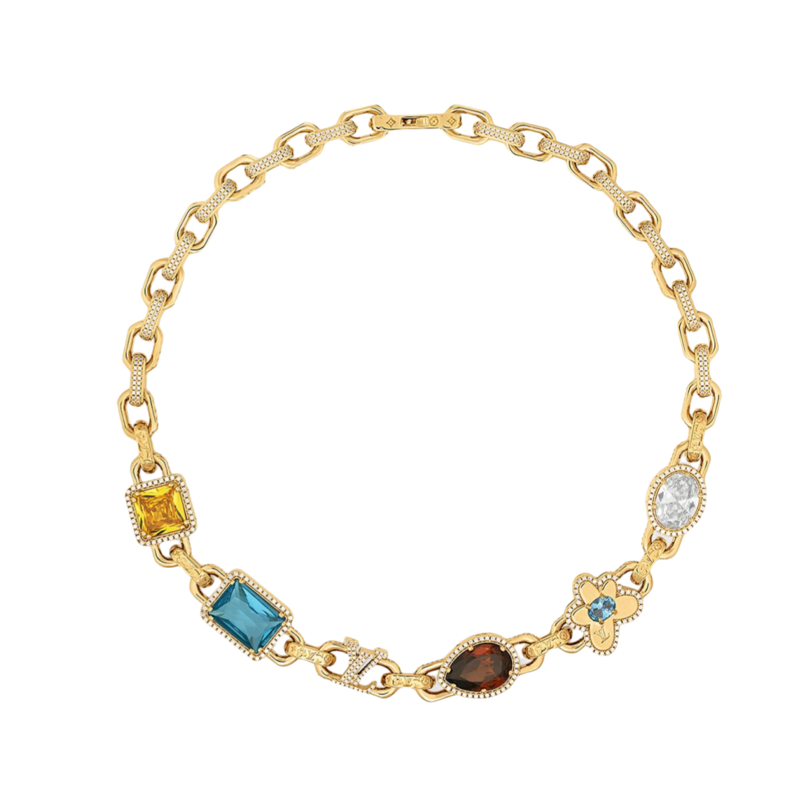 LVN005 M01875 Paradise Stone Necklace - ccjewelryacc