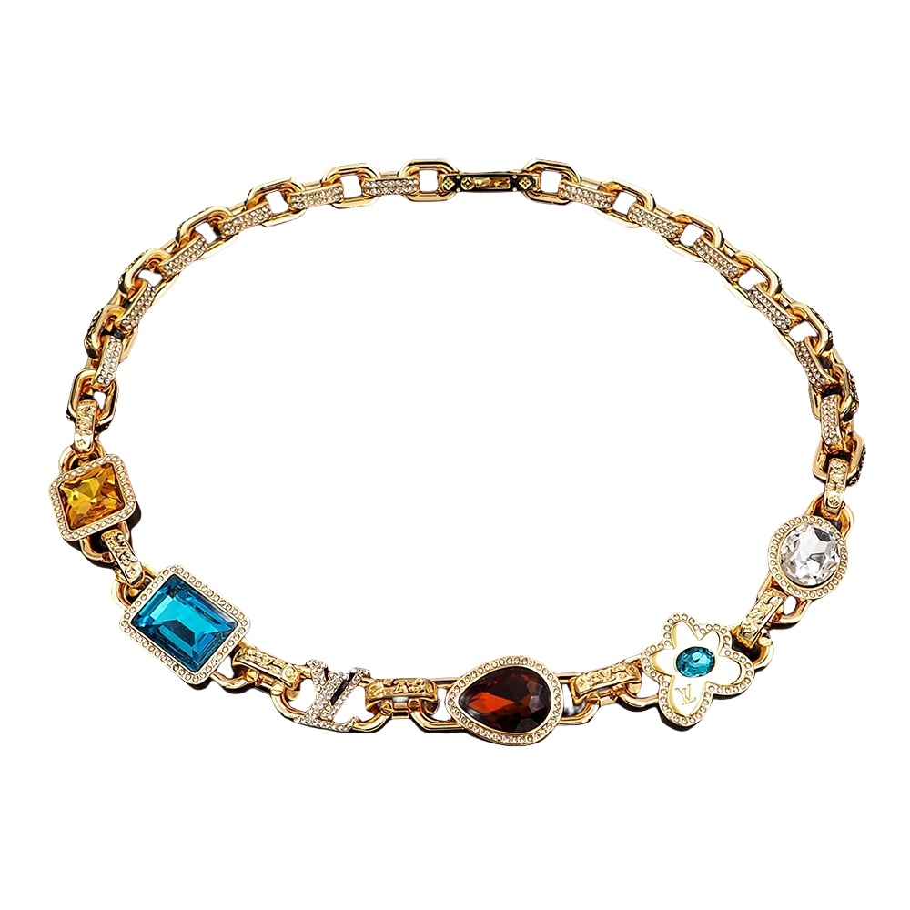 LVN005 M01875 Paradise Stone Necklace - ccjewelryacc