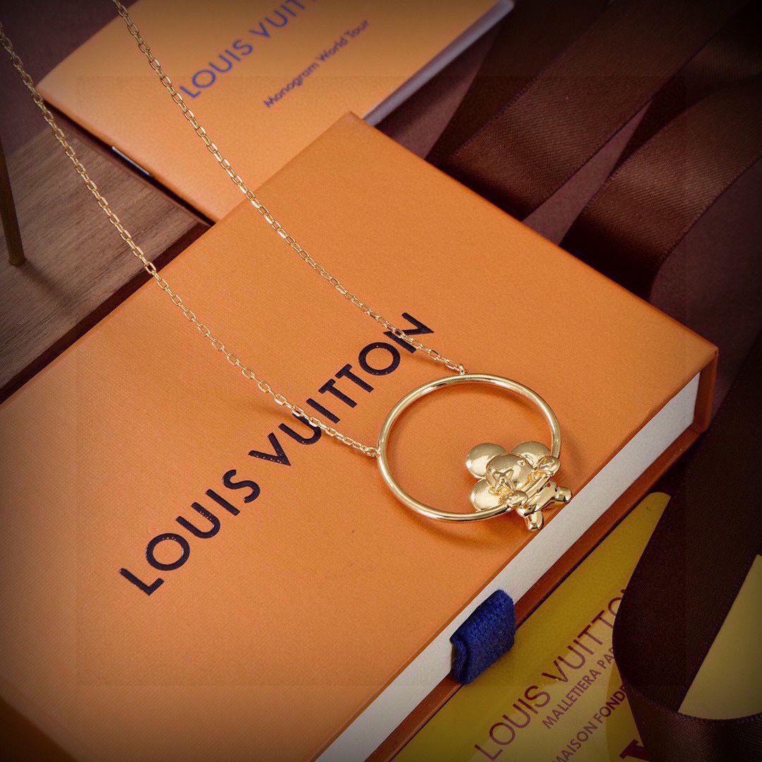 LVN065 M00799 LV Vivienne Swinging Necklace - ccjewelryacc