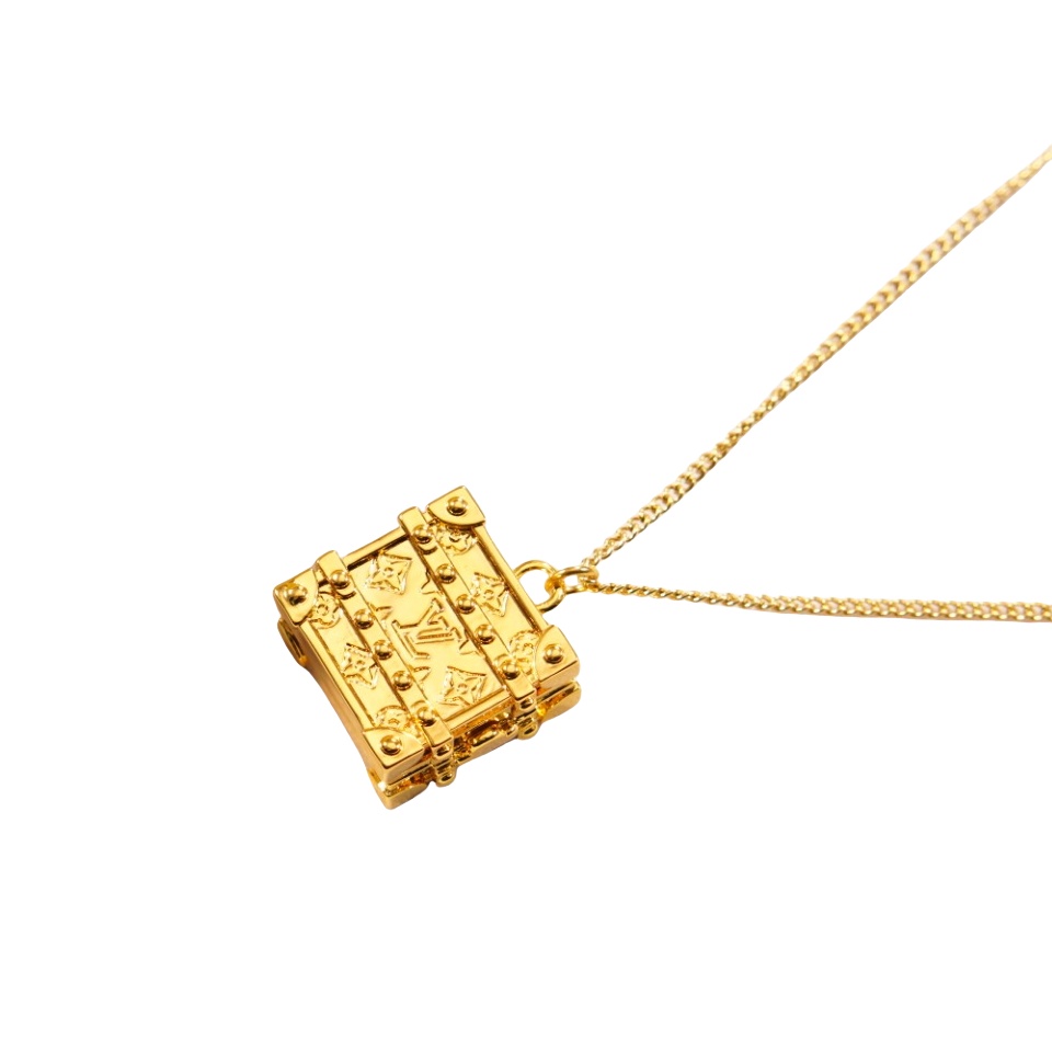 LVN058 Designer lv Trunk locket Pendant Necklace - ccjewelryacc