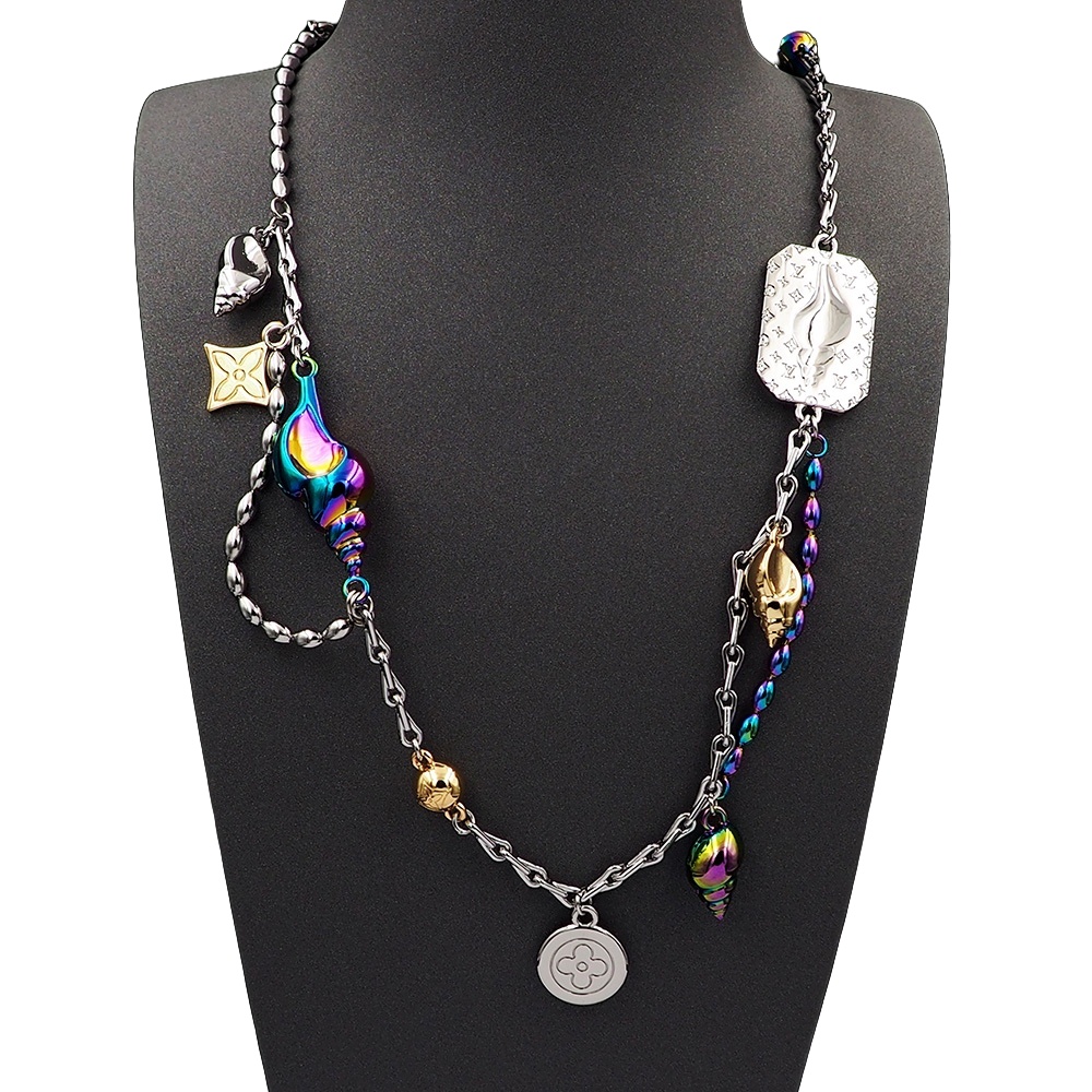 LVN023 M01488 LV Shell choker necklace - ccjewelryacc