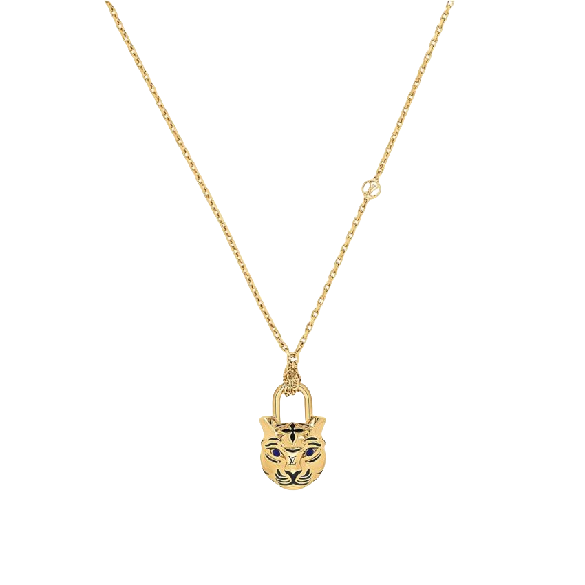 LVN057  My LV Tiger Necklace M00595 - ccjewelryacc