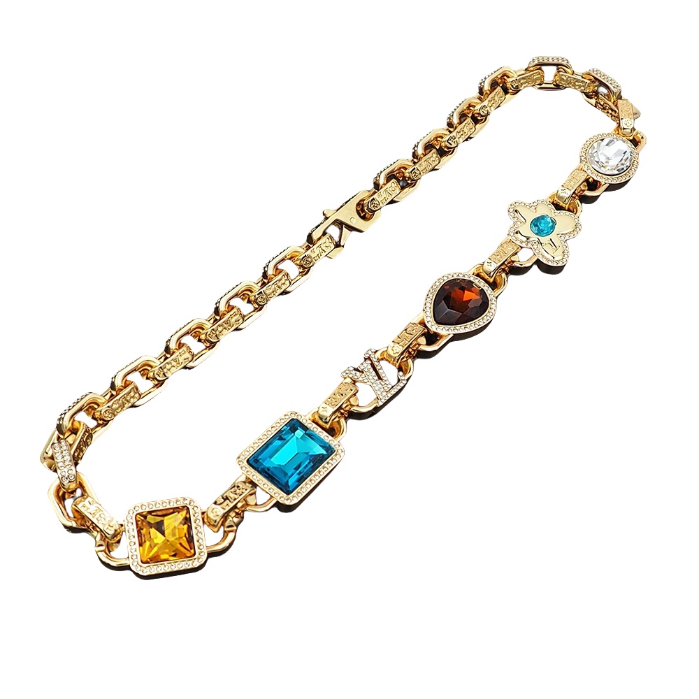 LVN005 M01875 Paradise Stone Necklace - ccjewelryacc