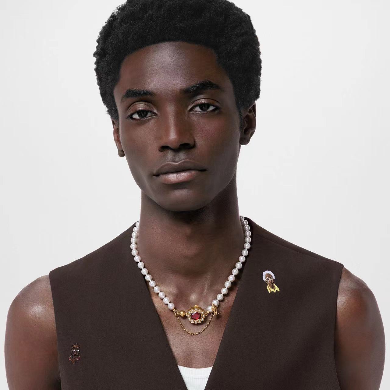 LVN051 Designer LV Dynasty Necklace M01747 - ccjewelryacc