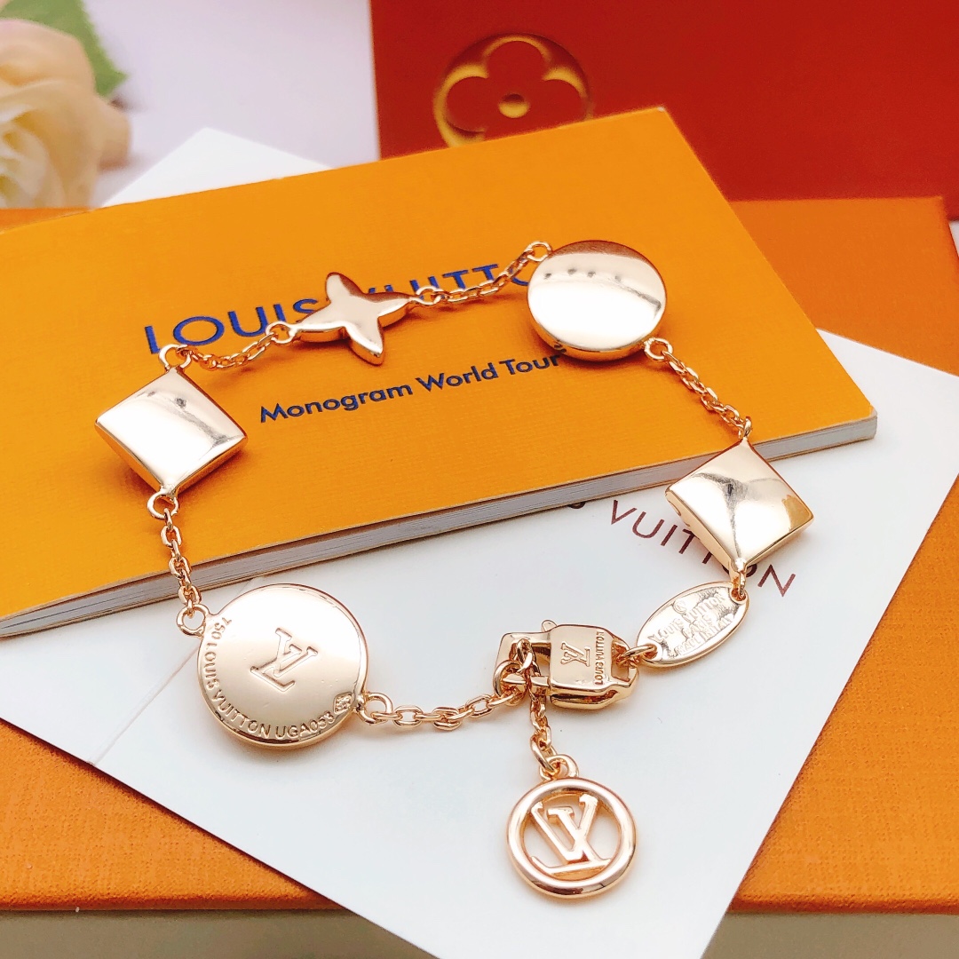 LVS013 Q95596 Color Blossom BB Multi-Motifs Bracelet 5 MOTIFS - ccjewelryacc