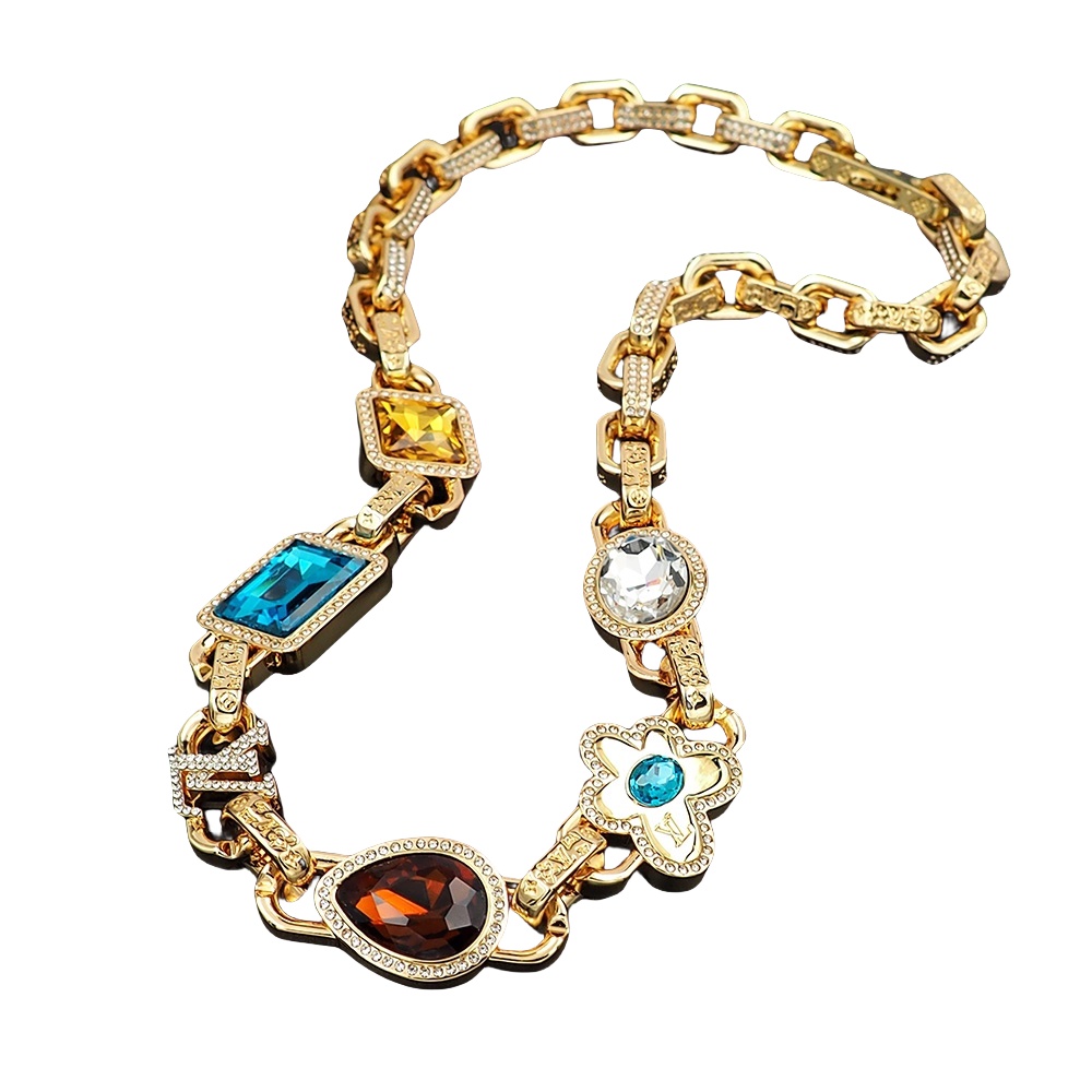 LVN005 M01875 Paradise Stone Necklace - ccjewelryacc