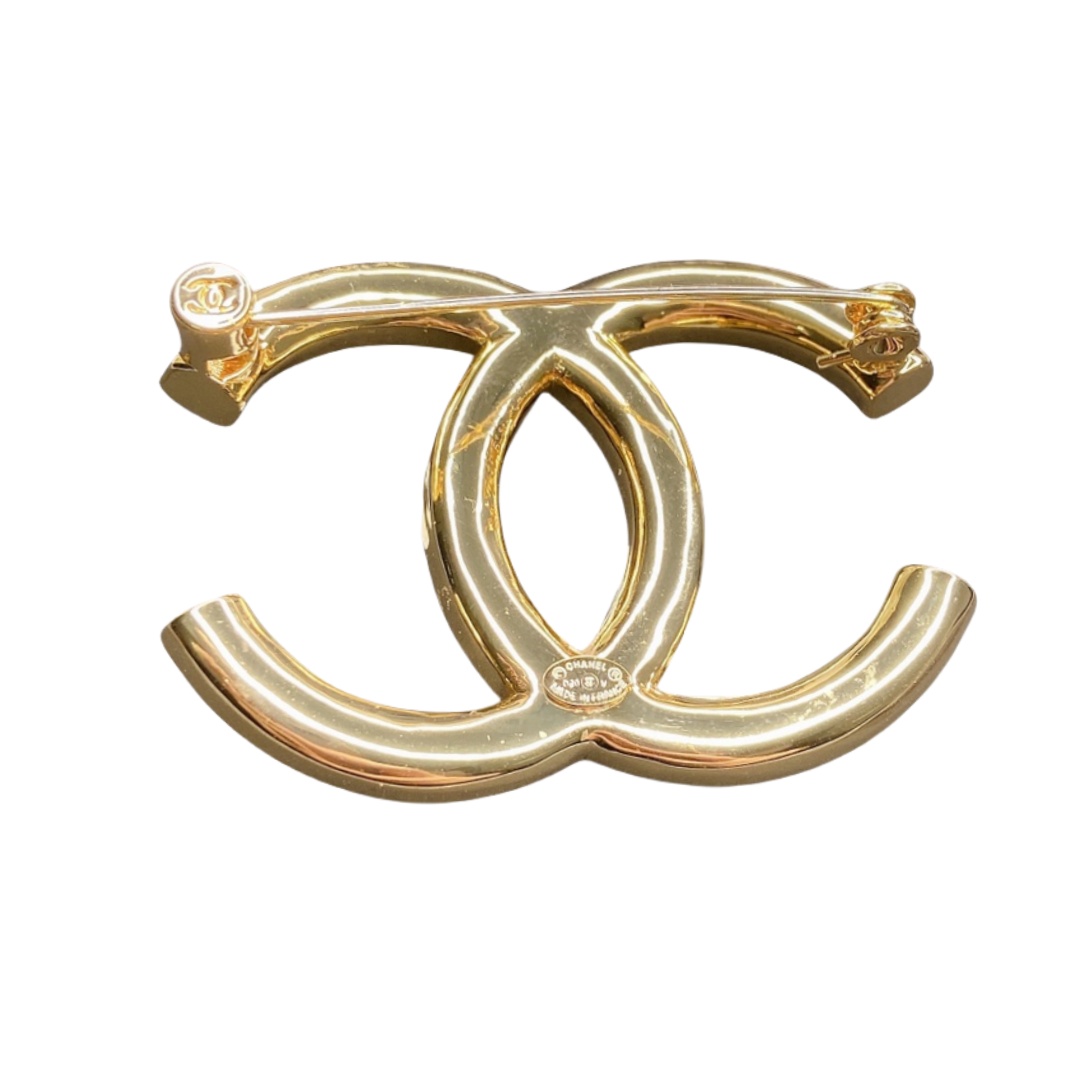 BCB142 Diamond shape diamond cc  logo brooch pin - ccjewelryacc