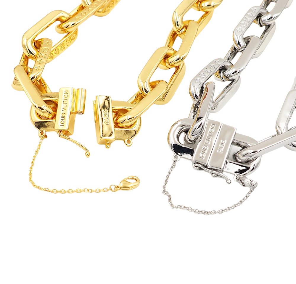 LVN059 MP3003 LV Edge medium choker necklace for men women - ccjewelryacc