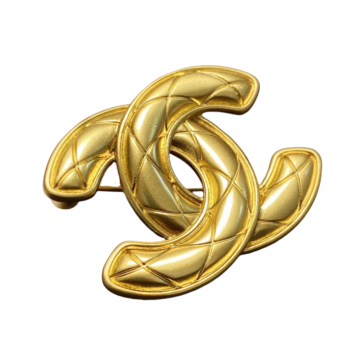 BCB003 Vintage Gold CC birdcage brooch - ccjewelryacc