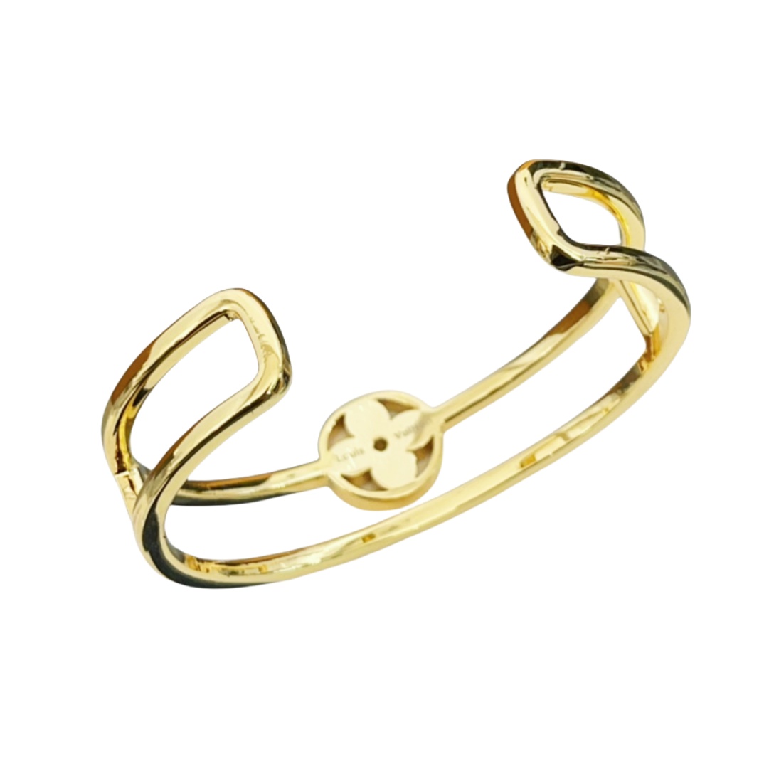 LVS011 Q95821 Idylle Blossom Two-Row Bracelet for men women - ccjewelryacc