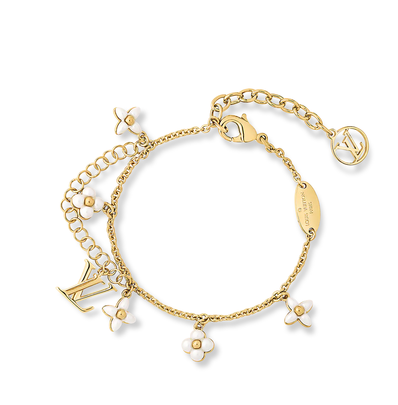 LVS038  M0940A lv-floragram-bracelet - ccjewelryacc