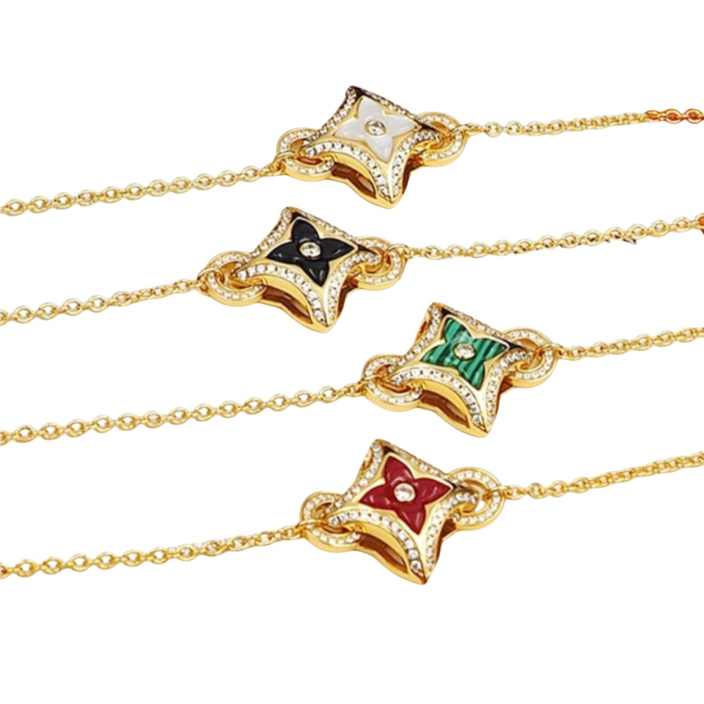 LVS017 LV Ever Blossom bracelet for men women - ccjewelryacc