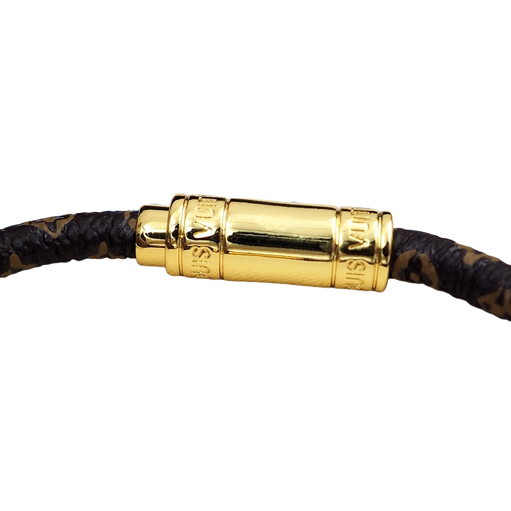 LVS031 M8153E leather LV x YK Hang It Bracelet for men - ccjewelryacc