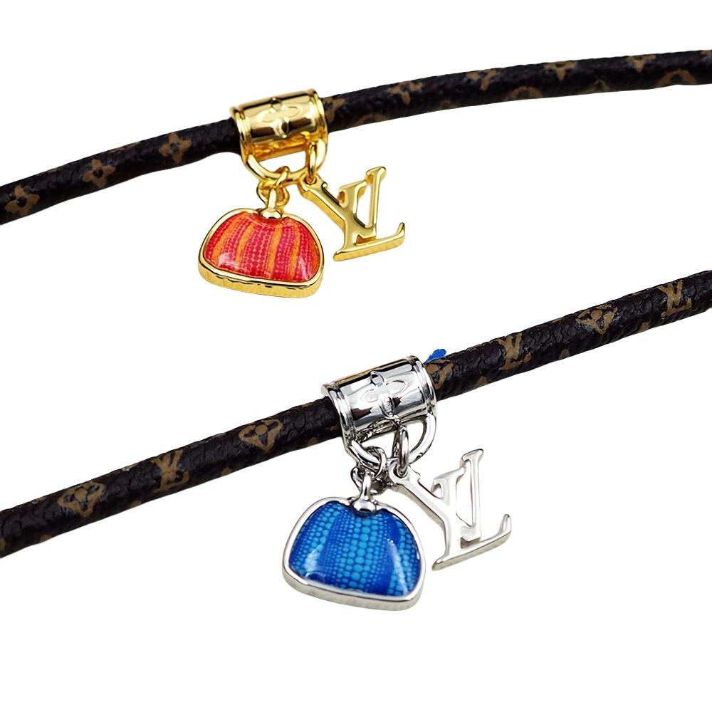 LVS031 M8153E leather LV x YK Hang It Bracelet for men - ccjewelryacc