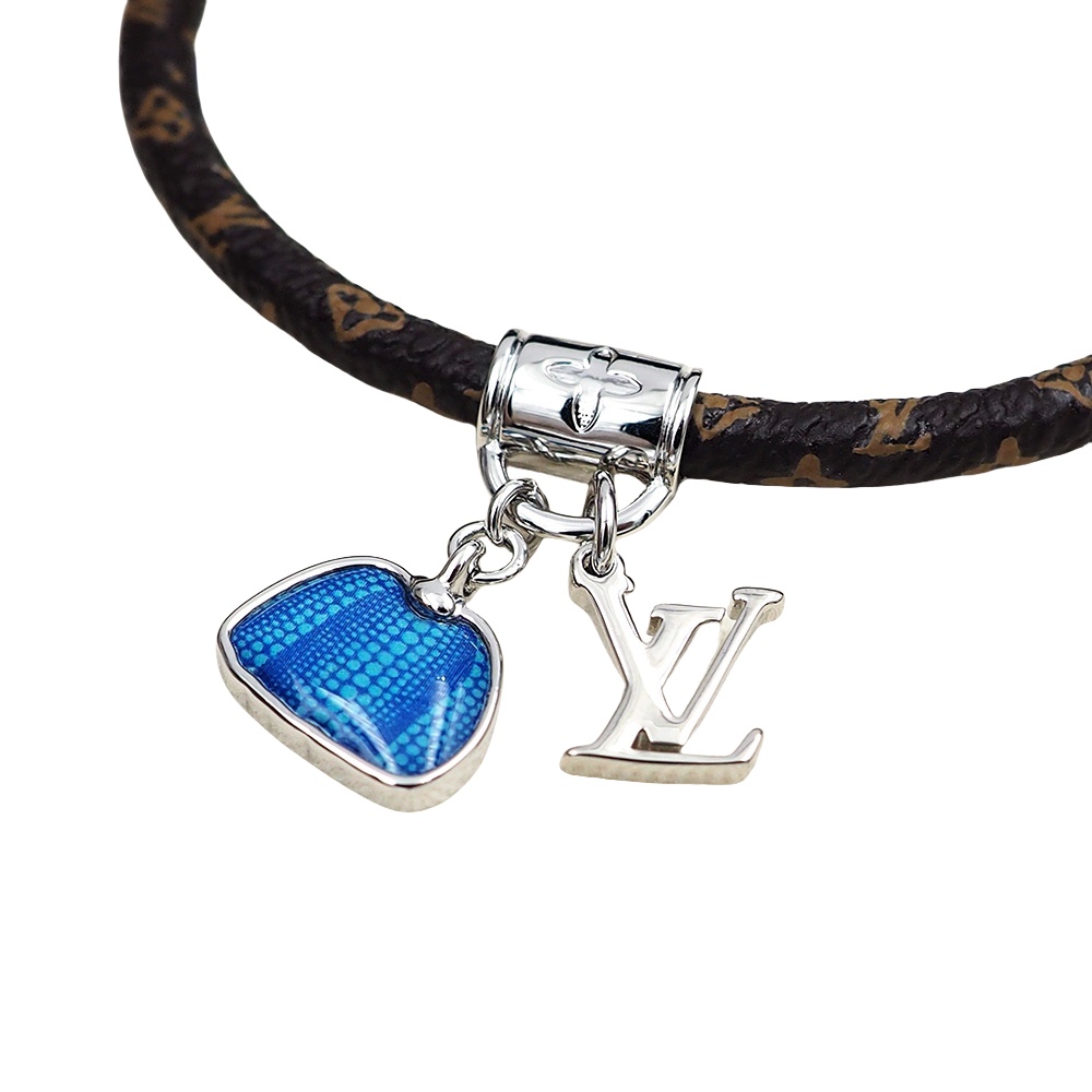 LVS031 M8153E leather LV x YK Hang It Bracelet for men - ccjewelryacc