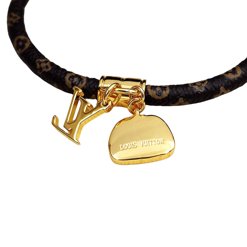 LVS031 M8153E leather LV x YK Hang It Bracelet for men - ccjewelryacc