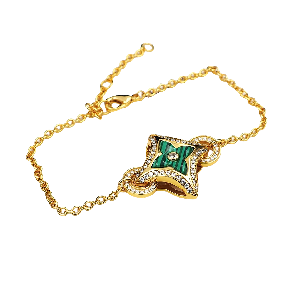 LVS017 LV Ever Blossom bracelet for men women - ccjewelryacc